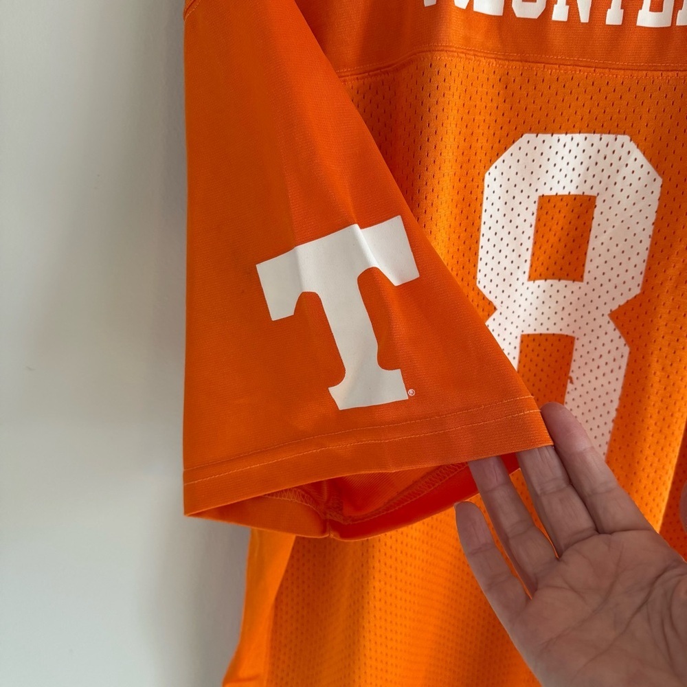 Men's Tennessee Orange V-Neck Football Jersey - Picture 8 of 9